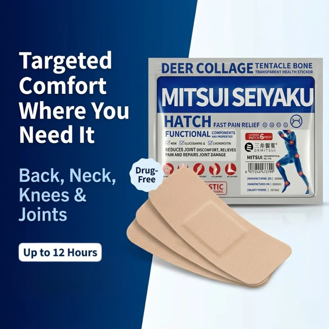 Boranel™ Japanese Pain Patch by Dr. Mitsui - Fast-Acting Relief for Back, Knees, Neck & Joints